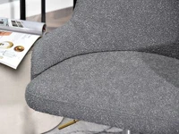Wygodny fotel biurowy MIO MOVE TKANINA BOUCLE ZŁOTA NOGA - charakterystyczna tkanina