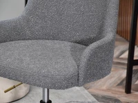 Wygodny fotel biurowy MIO MOVE TKANINA BOUCLE ZŁOTA NOGA - charakterystyczne detale
